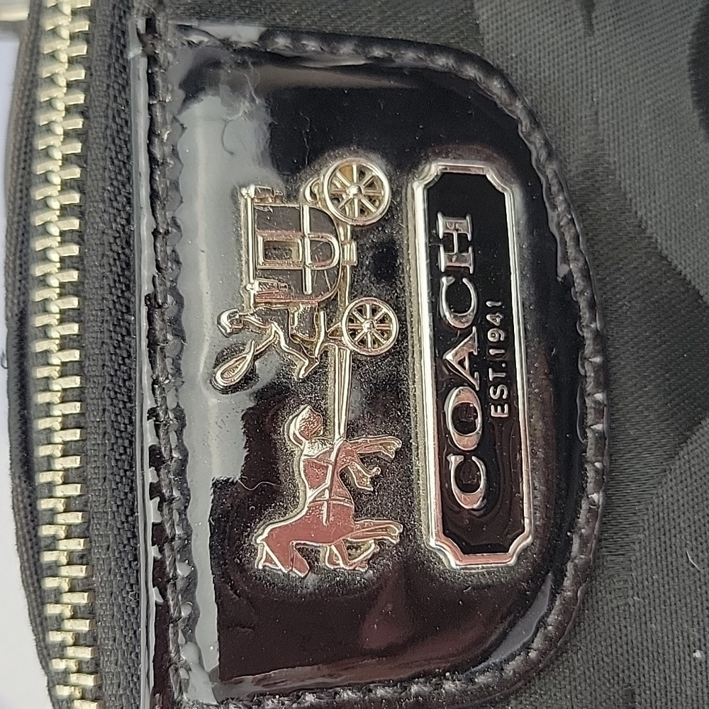 Coach Madison Op Art Lindsay Satchel Black F1173-18649 - Picture 8 of 16